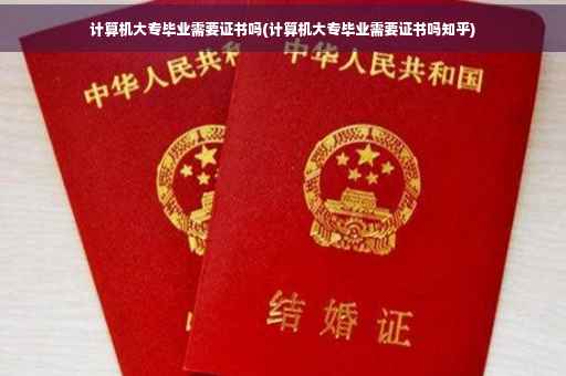 计算机大专毕业需要证书吗(计算机大专毕业需要证书吗知乎)
