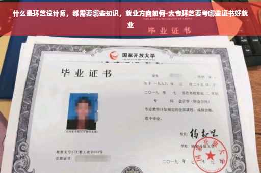 什么是环艺设计师，都需要哪些知识，就业方向如何-大专环艺要考哪些证书好就业