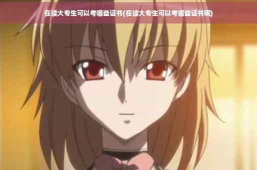 在读大专生可以考哪些证书(在读大专生可以考哪些证书呢)