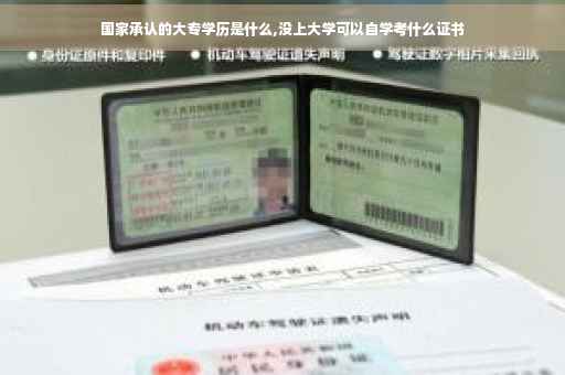 国家承认的大专学历是什么,没上大学可以自学考什么证书