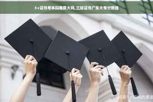 3+证书考本科难度大吗,三加证书广东大专分数线
