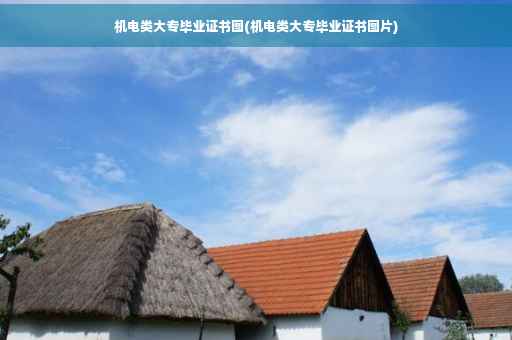 机电类大专毕业证书图(机电类大专毕业证书图片)