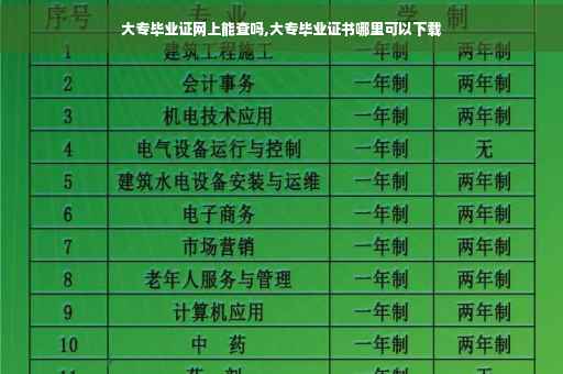 大专毕业证网上能查吗,大专毕业证书哪里可以下载