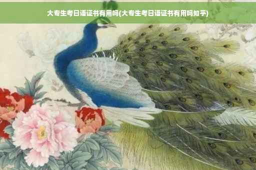 大专生考日语证书有用吗(大专生考日语证书有用吗知乎)