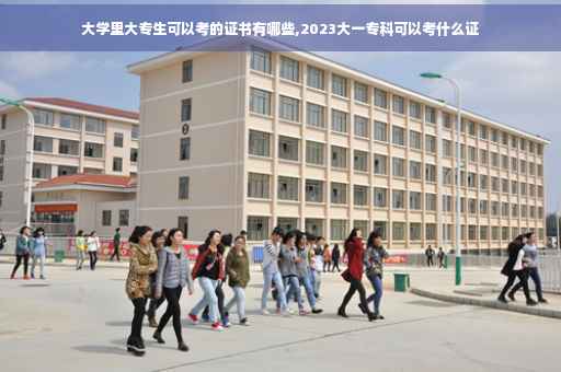 大学里大专生可以考的证书有哪些,2023大一专科可以考什么证