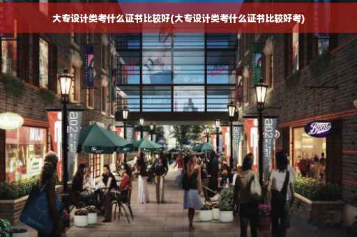 大专设计类考什么证书比较好(大专设计类考什么证书比较好考)