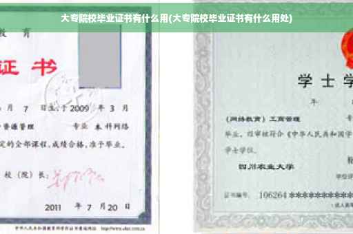 大专院校毕业证书有什么用(大专院校毕业证书有什么用处)