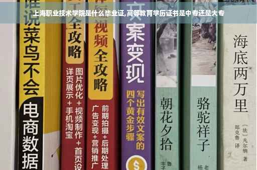 上海职业技术学院是什么毕业证,高等教育学历证书是中专还是大专
