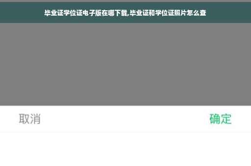 毕业证学位证电子版在哪下载,毕业证和学位证照片怎么查