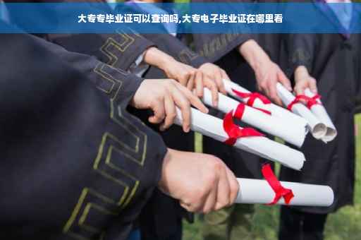 大专专毕业证可以查询吗,大专电子毕业证在哪里看