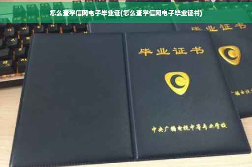 怎么查学信网电子毕业证(怎么查学信网电子毕业证书)