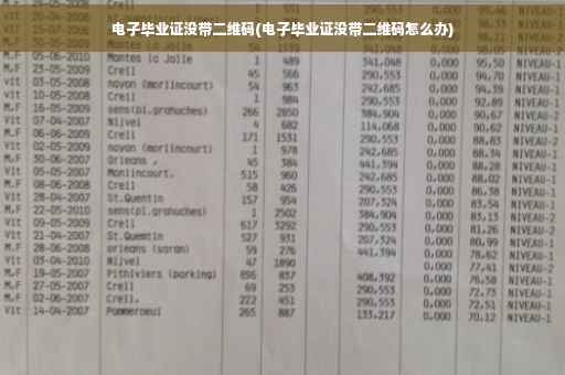 电子毕业证没带二维码(电子毕业证没带二维码怎么办)