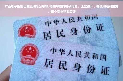 广西电子版的出生证明怎么申领,梧州学院的电子信息、工业设计、机械制造和国贸，哪个专业相对较好