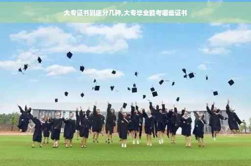 大专证书到底分几种,大专毕业能考哪些证书