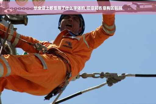 毕业证上都是用了什么字体的,印章和名章有区别吗