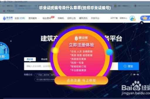 毕业证统编号是什么意思(统招毕业证编号)