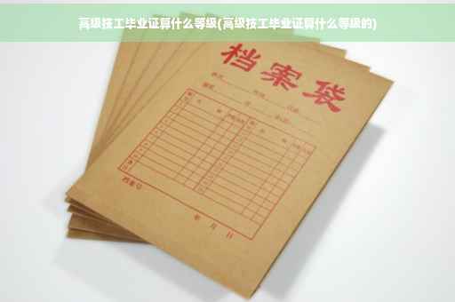 高级技工毕业证算什么等级(高级技工毕业证算什么等级的)