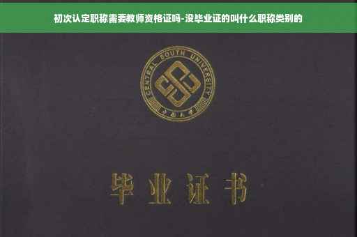 初次认定职称需要教师资格证吗-没毕业证的叫什么职称类别的