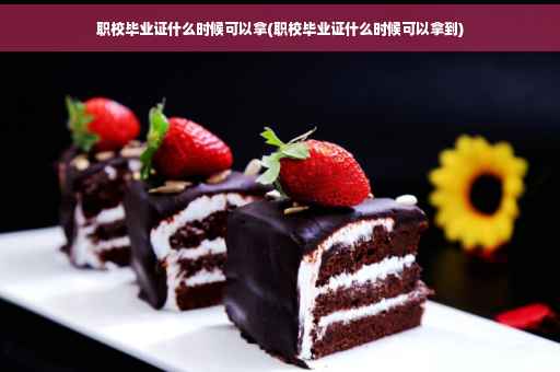 职校毕业证什么时候可以拿(职校毕业证什么时候可以拿到)