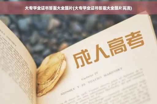 大专学业证书答案大全图片(大专学业证书答案大全图片高清)