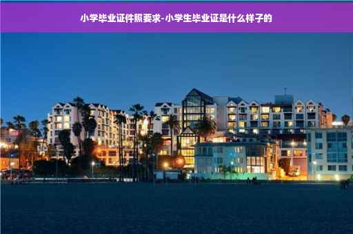 小学毕业证件照要求-小学生毕业证是什么样子的