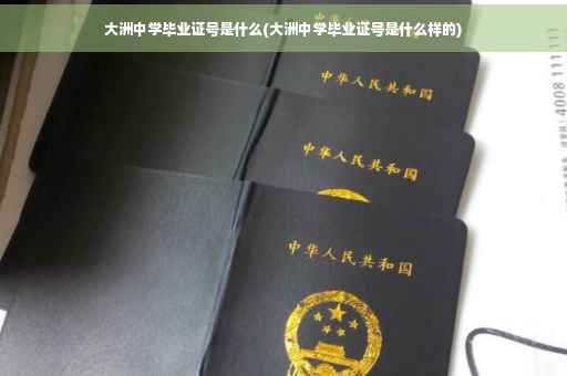 大洲中学毕业证号是什么(大洲中学毕业证号是什么样的)