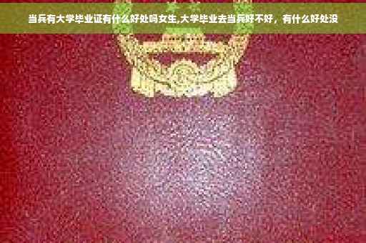 当兵有大学毕业证有什么好处吗女生,大学毕业去当兵好不好，有什么好处没