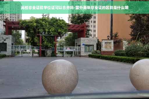 高校毕业证和学位证可以合并吗-国外两张毕业证的区别是什么呢