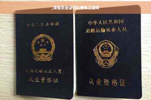 ,没有毕业证可以考电工证吗