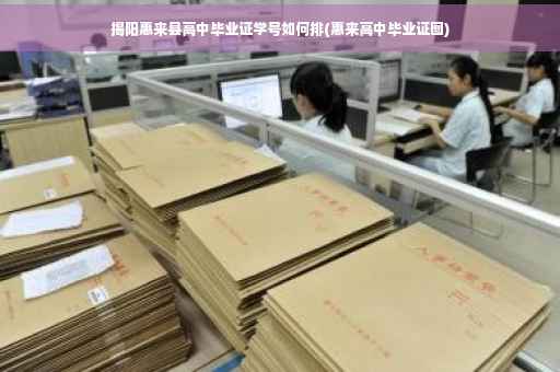 揭阳惠来县高中毕业证学号如何排(惠来高中毕业证图)