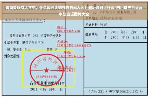 青海失联女大学生，什么原因让她独自去无人区？最后遇到了什么-四川省三台县高中毕业证图片大全