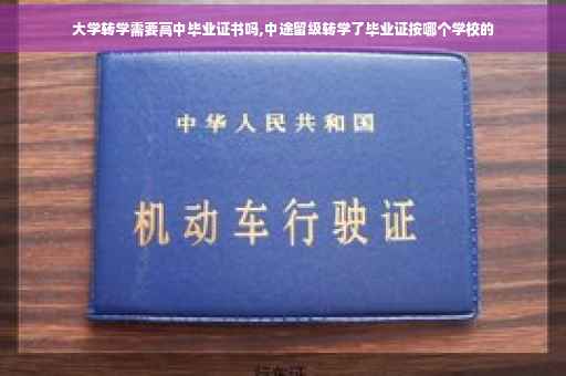 大学转学需要高中毕业证书吗,中途留级转学了毕业证按哪个学校的