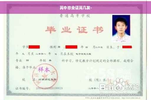高中毕业证高几发-