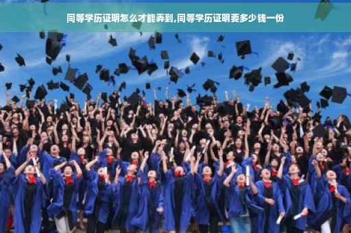 同等学历证明怎么才能弄到,同等学历证明要多少钱一份
