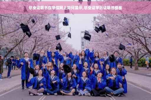 毕业证明书在学信网上如何显示,毕业证学历证明书模板
