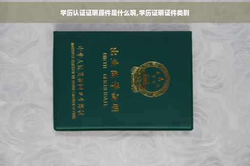 学历认证证明原件是什么啊,学历证明证件类别
