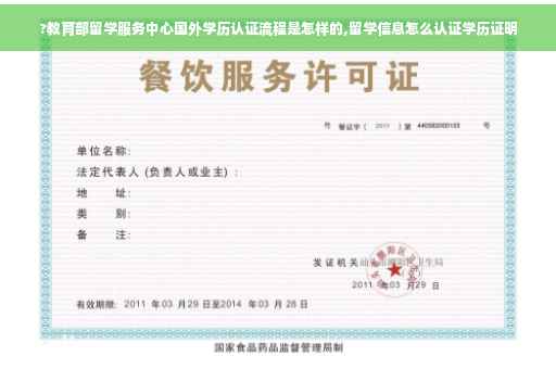 ?教育部留学服务中心国外学历认证流程是怎样的,留学信息怎么认证学历证明
