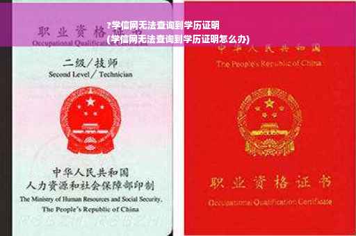 ?学信网无法查询到学历证明
(学信网无法查询到学历证明怎么办)