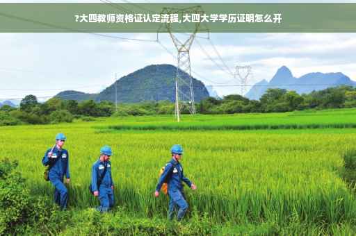 ?大四教师资格证认定流程,大四大学学历证明怎么开
