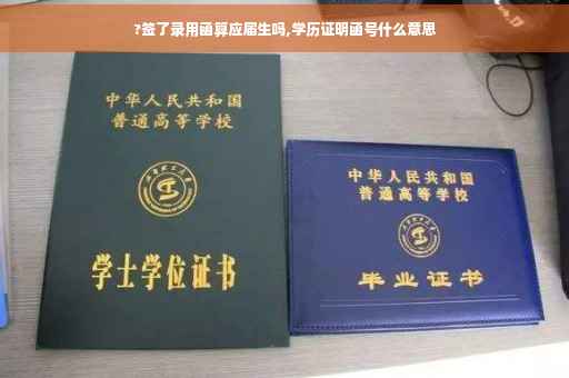 ?签了录用函算应届生吗,学历证明函号什么意思
