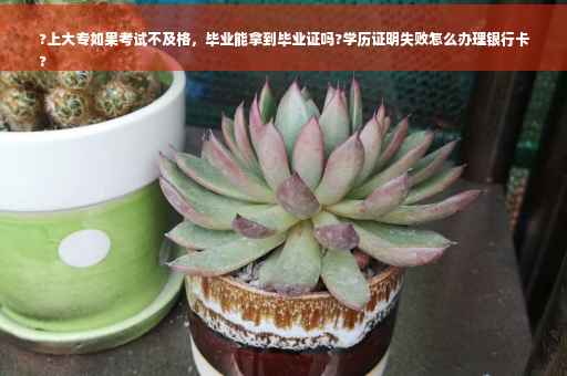 ?上大专如果考试不及格，毕业能拿到毕业证吗?学历证明失败怎么办理银行卡
?