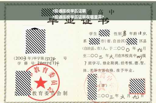 ?昭通技校学历证明
?昭通技校学历证明在哪里开?