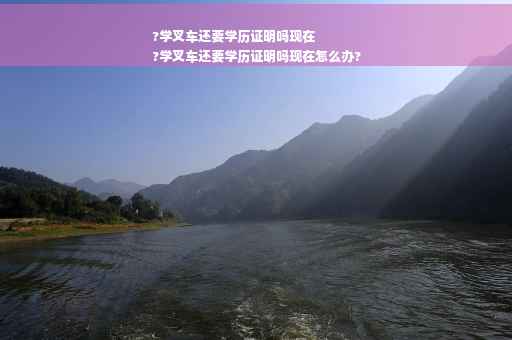 ?学叉车还要学历证明吗现在
?学叉车还要学历证明吗现在怎么办?
