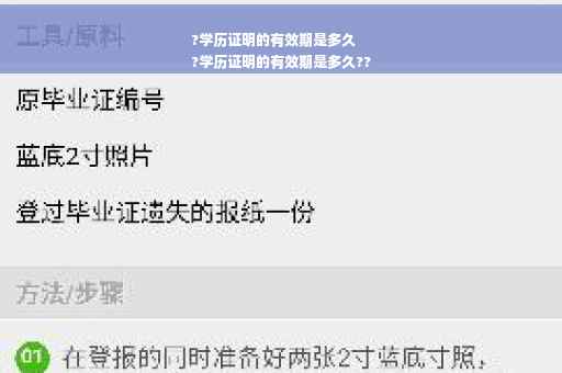 ?学历证明的有效期是多久
?学历证明的有效期是多久??