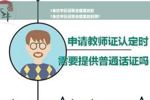 ?单位学历证明去哪里找到
?单位学历证明去哪里找到呢?