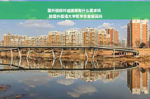 国外院校对成绩单有什么要求吗
,韩国外国语大学留学含金量高吗