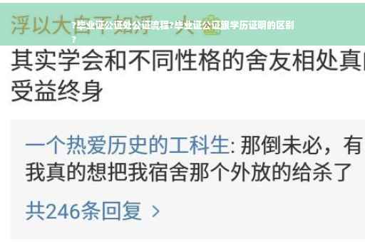 ?毕业证公证处公证流程?毕业证公证跟学历证明的区别
?