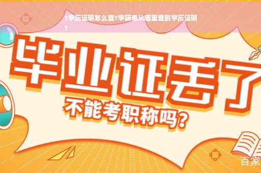 ?学历证明怎么查?学籍表从哪里查到学历证明
?
