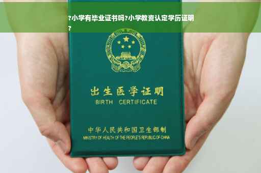 ?小学有毕业证书吗?小学教资认定学历证明
?