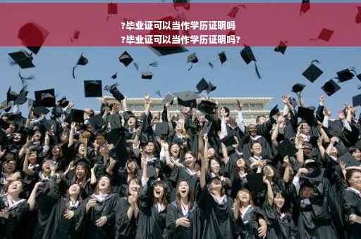 ?毕业证可以当作学历证明吗
?毕业证可以当作学历证明吗?